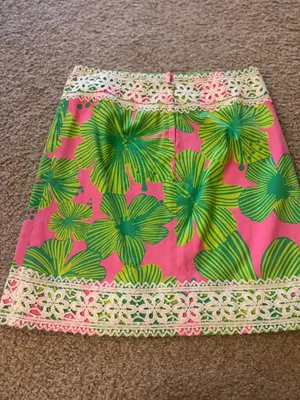 Lilly Pulitzer white label vintage lace skirt thumbnail 6