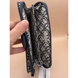 Vera Bradley Essential Tab Wallet Peacoat Ultralight‎ Quilted Navy Blue New thumbnail 8