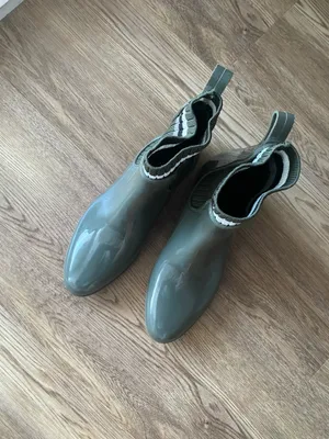 SERRA Women's Size 9 Olive Green Striped Slip-on Rubber Rain Boots New thumbnail 9