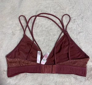 Victoria Secret Rose Pink and Gold Bralette Medium thumbnail 2
