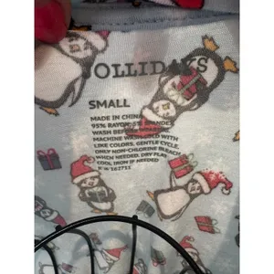 Jollidays Women’s Small Penguin Print Soft Long Sleeve T-Shirt Blue thumbnail 4