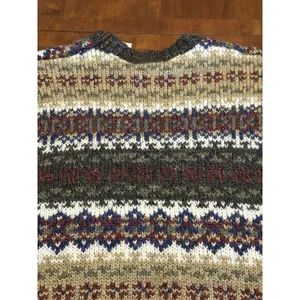 Carolyn Taylor For by Design Sweater Fair Isle Knit Pullover Striped Grandpa Y2K thumbnail 8