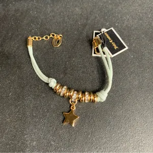 Juicy Couture B-Corded Friendship Bracelet Silver Pave Crystal Star Charm Bundle thumbnail 13