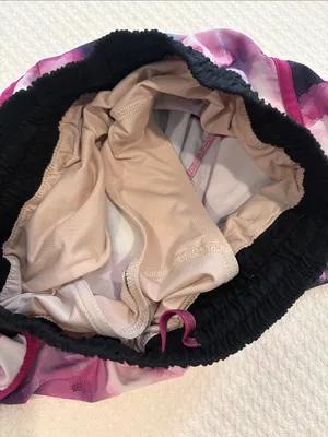 Lululemon Pink Tie-Dye Athletic Shorts with Black Waistband thumbnail 4