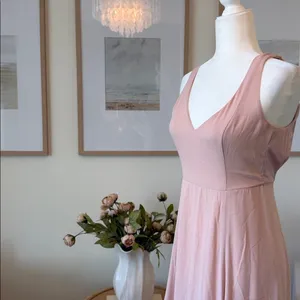 Show Me Your MuMu Jenn Maxi Dress Dusty Blush Pink Small thumbnail 5