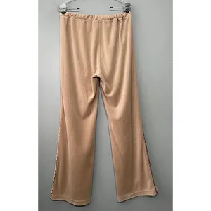 Y2K Everlast Velour Pants Womens Size M Taupe Track Drawstring Athleisure Y2K thumbnail 6
