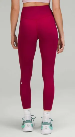 Lululemon 10 Base Pace High-Rise Running Tight 25" Pomegranate Pink Nulux W5DKHS thumbnail 1
