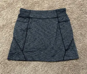 Athleta Excursion Skort Skirt Women's Size Small Pull On Charcoal Gray Pockets thumbnail 1