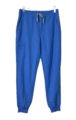 FIGS Jogger Pants Pull On Scrubs Zip Cargo Pocket Blue Women’s Size Medium thumbnail 2