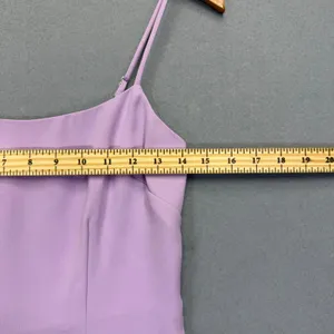 Lovers + Friends Lavender Purple‎ Ruffle Hem Mini Dress Small Square Neck Pastel thumbnail 3
