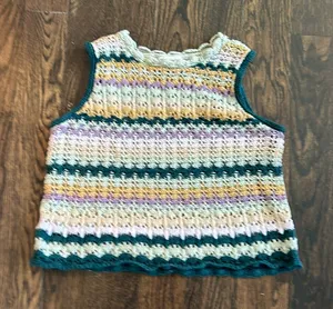 Universal Threads Crochet‎ Tank thumbnail 1