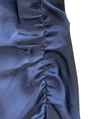 Abercrombie & Fitch Women’s Cowl Neck Draped Maxi Dress Dark Indigo Floral thumbnail 12