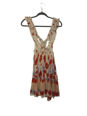 🌸‎ Free People Intimately Bali Wild Slip Ruffle Dress Small ✨🤍 thumbnail 4