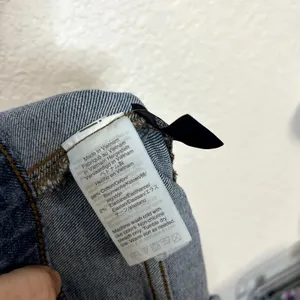 Madewell Wide Leg Crop Jeans Womens Size 32 Blue Raw Hem Front Pocket thumbnail 7