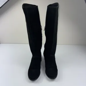 Ugg Australia Size 8 Black‎ Suede Knee High Gracen Side Zip Tall Boots thumbnail 5