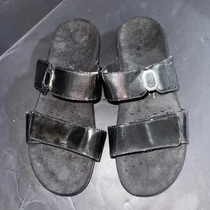 Vionic Orthaheel Camila Orthotic Comfort Black‎ Slip On Slides Sandals US Size 9 thumbnail 2