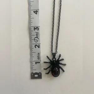 Gothic Black/Red Cute Spider‎ Pendant Necklace Punk Retro Style Fashion Jewelry thumbnail 11