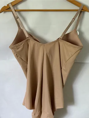 SPANX ASSETS Nude Shapewear Bodysuit Molded Cups Convertible Straps XL thumbnail 4