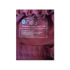 FIGS Women’s Yola High Waisted Skinny Scrub Pants XS Burgundy thumbnail 9
