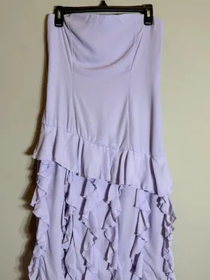 Peppermayo Firefly Maxi Dress Womens 6 Lilac Purple Ruffles Slit Fairy Party NWT thumbnail 8