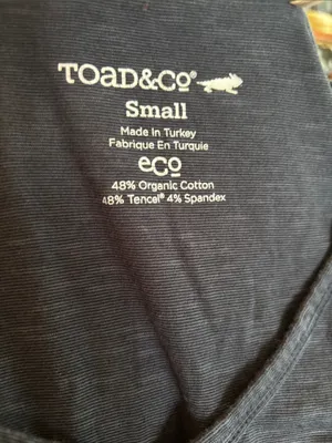 Toad&Co Marley ll Long Sleeve Slub Tee Sz S Heather Gray V Neck Organic Cotton thumbnail 6