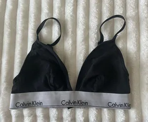 Calvin Klein Black and Gray Bra thumbnail 1