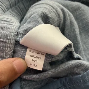Athleta Cabo Linen Jogger‎ Pants Blue 531704-00 Womens Size 16 SP23 thumbnail 6