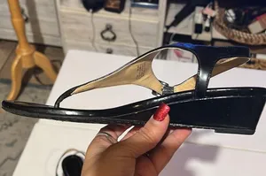 Michael Kors, Ramona, black wedges 6M thumbnail 5