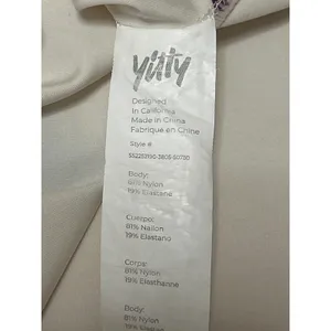 Yitty Cream White Crewneck Short Sleeve Cropped Graphic Tee T shirt Top Size 2XL thumbnail 4