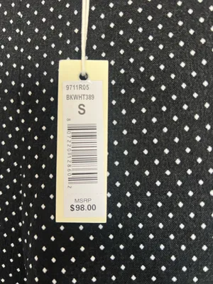 Max Studio Black Polka Dot Straight-Leg Pants thumbnail 3