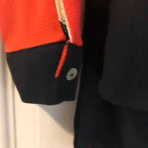 Zara Black, Ivory and Orange Button Down Blouse thumbnail 6