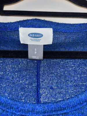 Old Navy Vibrant Blue Knit Top thumbnail 3