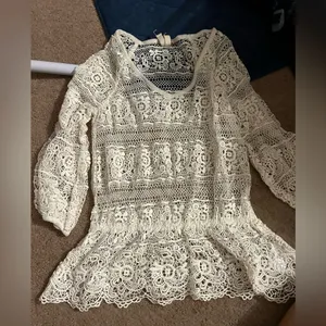 We the free‎ sheer crochet top xs thumbnail 2