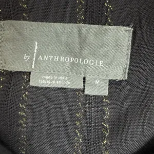 Anthropologie Size-M Womens Quinn Tunic Top Black with Gold‎ Metallic Sequins thumbnail 4