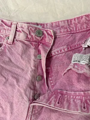 ZARA Pink Denim Shorts thumbnail 2