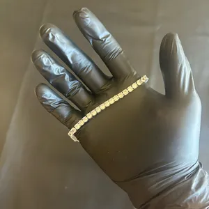 Moissanite Tennis Bracelet 5mm 7 Inches Silver Passes Tester Brand New thumbnail 1
