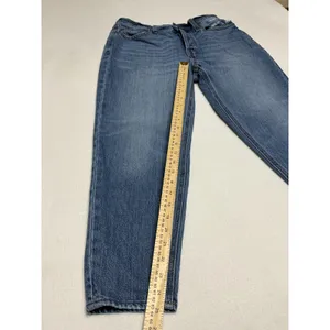 Old Navy Womens Size 6 High Rise Slouchy Taper Mom Jeans 100% Cotton Blue Denim thumbnail 3