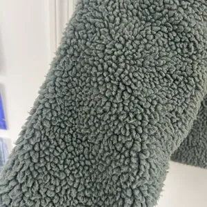 Urban Outfitters Green Teddy Sherpa Jacket thumbnail 2