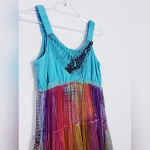 Anthropologie Lola P. Boho Tie Dye Maxi thumbnail 3