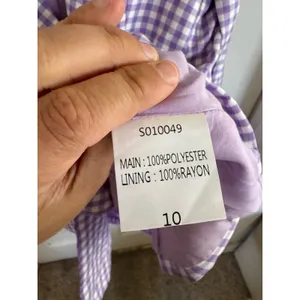 NWT‎ Showpo Quick to Win purple gingham blazer size US6 thumbnail 5