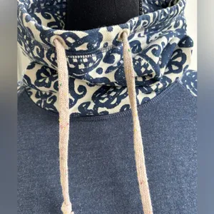 Burton Floral Funnel‎ Neck Sweatshirt medium winter snowboard ski layered thumbnail 2