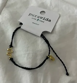Puravida black bracelet snake thumbnail 1