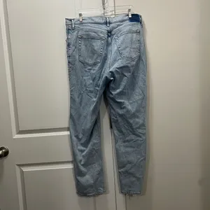 Abercrombie & Fitch Light Blue The 90s Straight Ultra High Rise Jeans Size 33/16 thumbnail 4