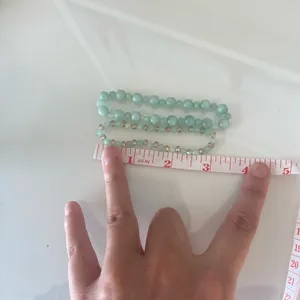 Seafoam Beaded Bracelets Set of 2 thumbnail 4