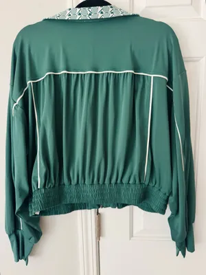 Anthropologie Daily Practice Sport Club Track Crop Jacket, Size XL thumbnail 14