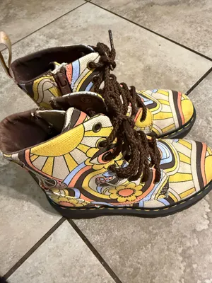 Dr. Martens Jadon Retro Ray Kemble Canvas Platform 8-Eye Boots thumbnail 5
