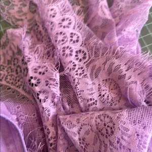 Lavender Lace Poncho Top Purple thumbnail 5