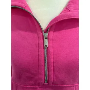 Lululemon Scuba Oversized‎ Half-Zip Hoodie Pink XS/S LW3FJ6S thumbnail 5