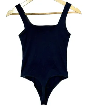 NEW Abercrombie & Fitch Soft A&F Collection Black Sleeveless Tank Bodysuit Sz XS thumbnail 3