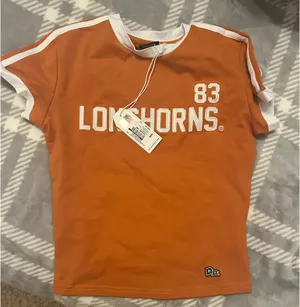 Hype & Vice UT Longhorn Orange Baby Tee thumbnail 2